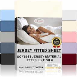Silky Jersey lot de 2 draps-housses coton extensible