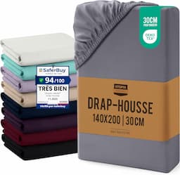 Utopia Bedding drap-housse microfibre brossée grand bonnet 30 cm