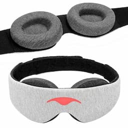 Manta Sleep Mask, masque 100 % occultant à coques réglables