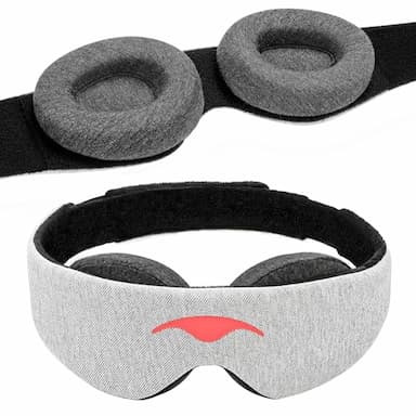 Manta Sleep Mask, masque 100 % occultant à coques réglables