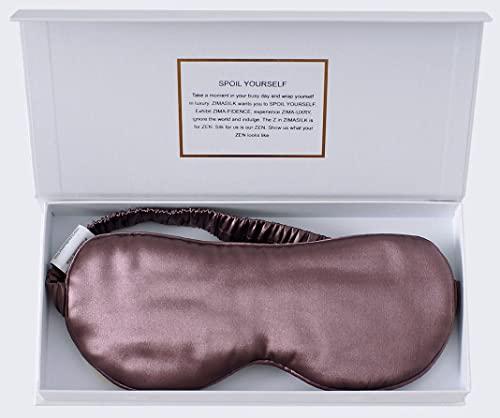 ZIMASILK masque de sommeil 100 % soie de mûrier 22 mommes