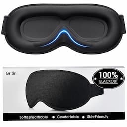 Gritin masque de nuit 3D occultant avec 2 paires de bouchons