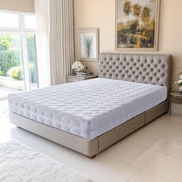 Matelas latex naturel 90x190 avec alèse, 7 zones, 21 cm ferme