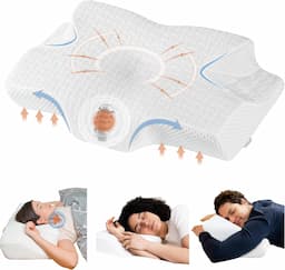 Elviros oreiller ergonomique cervical anti-ronflement