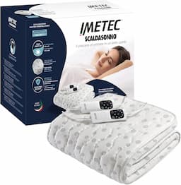 Imetec Adapto, surmatelas chauffant deux places 100 % coton avec minuterie