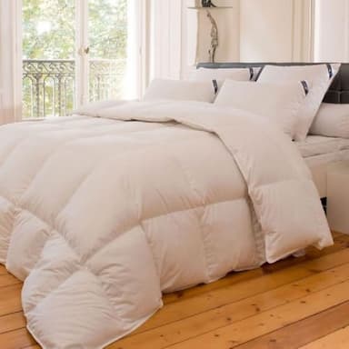 Alpes Blanc Couette chaude 90 % duvet neuf 300 g/m² percale 220 x 240 cm