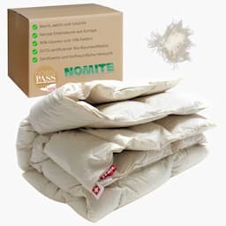 zizzz Couette 90 % duvet de canard DownPass coton bio 220 x 240 cm