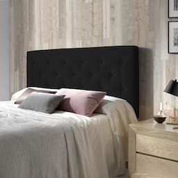 marcKonfort Oslo tête de lit capitonnée tissu anthracite