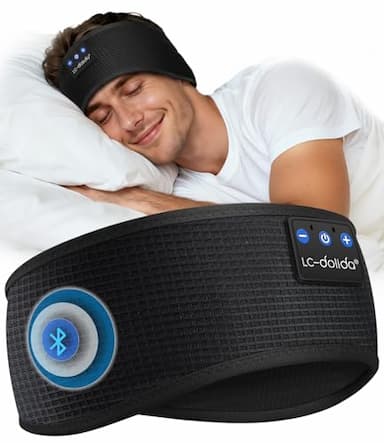 LC-dolida Bandeau écouteurs de sommeil Bluetooth V5.4, 15 heures