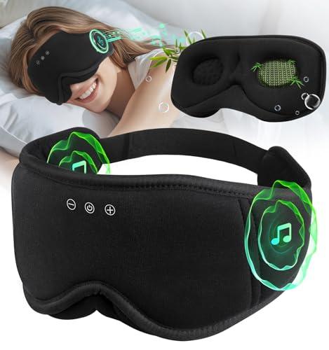 LC-dolida Masque de sommeil Bluetooth 5.4 en coton de bambou, coques 3D
