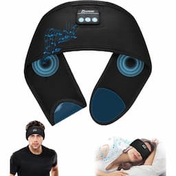 AndThere Bandeau écouteurs pour dormir réglable, Bluetooth 5.0, 13 heures