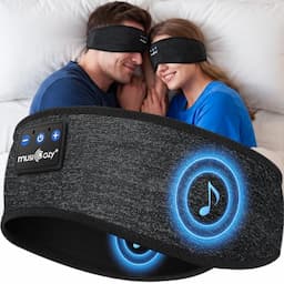 MUSICOZY Casque de sommeil Bluetooth 5.4, haut-parleurs plats, 16 heures