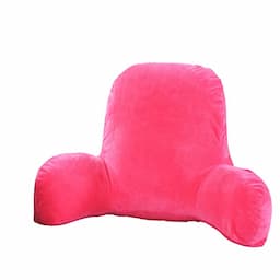 Coussin de lecture à accoudoirs en velours cristal, garnissage fibre polyester