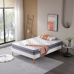 King of Dreams Bamboo matelas 120x190 très ferme, 24 cm, 2 faces