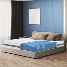 The White Stone matelas 120x190 en mousse waterfoam 20 cm, 7 zones