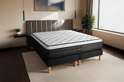 Prestige literie Suite 200x200 hybride ressorts ensachés et mémoire de forme