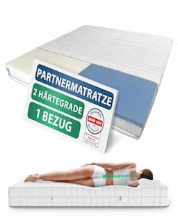 AM Qualitätsmatratzen 200x200 double fermeté, 1000 ressorts ensachés, 24 cm