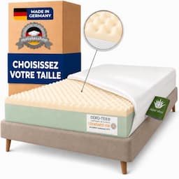 Dinaflex Memory 140x190 Aloe Vera, mémoire de forme 55 kg/m³, sur mesure