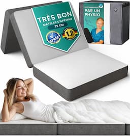 DYNMC you Matelas Pliable 14 cm, 75x195, housse Oeko-Tex