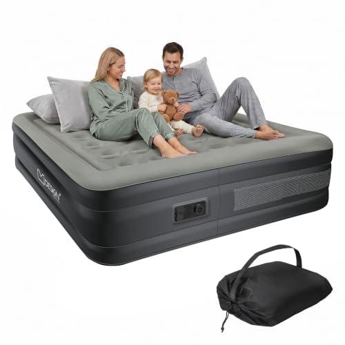 ML-Design matelas gonflable 2 personnes 203x157x47 cm, pompe intégrée