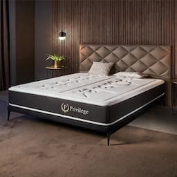 Naturalex Privilege — hybride ressorts + latex bi-alvéolaire, 26 cm, 7 zones