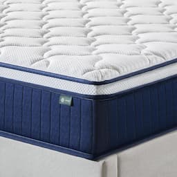 Zinus Hybride 140x190 25 cm — ressorts ensachés + mousse haute densité