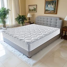 Literie Julien 140x190 ressorts ensachés, soutien ferme, 23 cm + protège-matelas