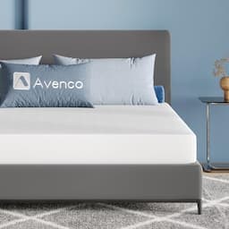 Avenco Matelas 140x190 18 cm mousse à mémoire de forme gel et mousse de bambou