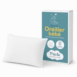 P'TIT LIT oreiller enfant 40 x 60 cm certifié Oeko-Tex classe 1