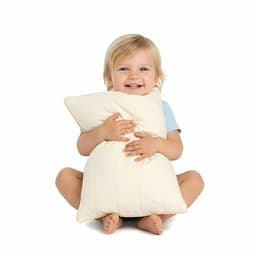 Vitapur oreiller pour jeunes enfants 40 x 60 cm, coton naturel, hauteur réglable