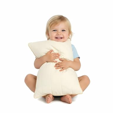 Vitapur oreiller pour jeunes enfants 40 x 60 cm, coton naturel, hauteur réglable