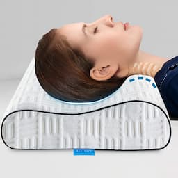 AOTOZE — oreiller ondulé viscoélastique gel, deux hauteurs 12/9 cm