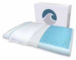 Bluewave Bedding Oreiller fin à mémoire de forme CarbonBlue Max Cool, 8,3 cm