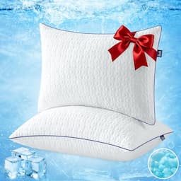 BedStory Oreillers rafraîchissants réglables au gel, lot de 2, 40 x 60 cm