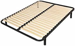 france-matelas Sommier cadre à lattes 140x190, s'adapte à tous matelas