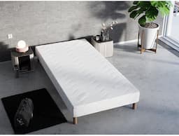 Gedésica Sommier tapissier 90x190, 4 pieds offerts, MDF et fer