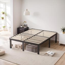 Luxirest Sommier à lattes 160x200, 28 lattes et 9 pieds, montage rapide