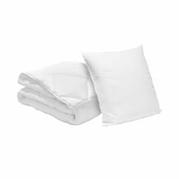 Bleu Câlin Pack couette chaude 140x200 + oreiller 60x60, lavables à 95 °C