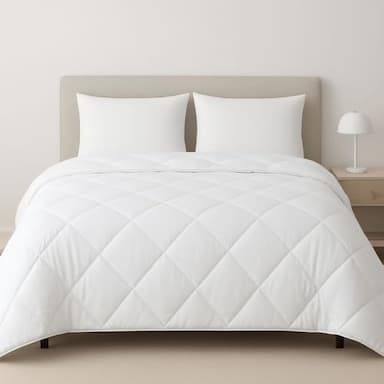 Alpes Blanc Couette synthétique 400 g/m² lavable à 95 °C 220 x 240 cm