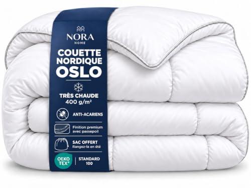 Nora Home Oslo couette hiver très chaude 400 g/m² anti-acariens 260 x 240 cm