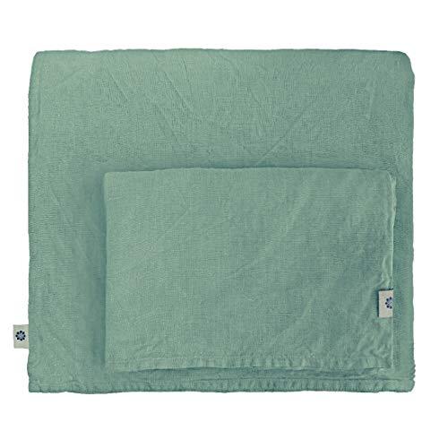 Linen & Cotton Set housse de couette Alicia 200x200 + 2 taies, 100 % lin lavé