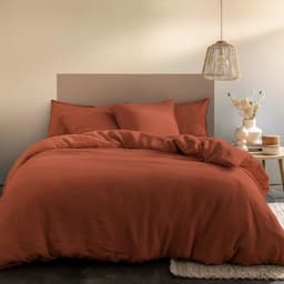 MATT & ROSE Housse de couette Passion Lin unie, 100 % lin lavé, Oeko-Tex