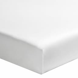 Essix Première Drap housse 200x200 percale de coton 80 fils, bonnet 30 cm